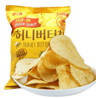 韩国趣莱福网红鲜虾片蒜味休闲薯片零食大礼包240g×1袋